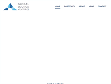 Tablet Screenshot of globalsourceventures.com
